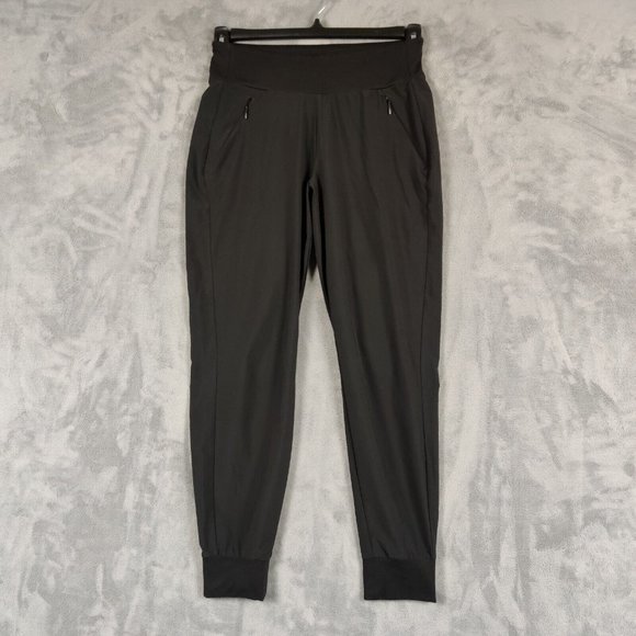 Athleta Soho Jogger Women 2 Black Pull On Pants Elastic Waist Athleisure 28x28 - Picture 1 of 8